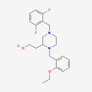 2-[4-(2,6-difluorobenzyl)-1-(2-ethoxybenzyl)-2-piperazinyl]ethanol