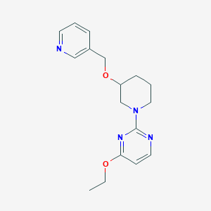 molecular formula C17H22N4O2 B3806414 4-ethoxy-2-[3-(pyridin-3-ylmethoxy)piperidin-1-yl]pyrimidine 