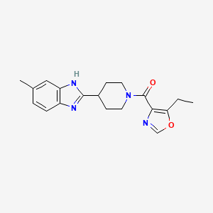 2-{1-[(5-ethyl-1,3-oxazol-4-yl)carbonyl]-4-piperidinyl}-5-methyl-1H-benzimidazole trifluoroacetate