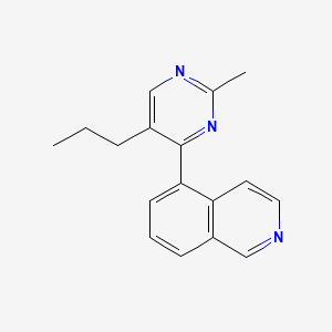 molecular formula C17H17N3 B3806534 5-(2-methyl-5-propylpyrimidin-4-yl)isoquinoline 