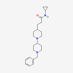 molecular formula C23H35N3O B3806618 3-(1'-benzyl-1,4'-bipiperidin-4-yl)-N-cyclopropylpropanamide 