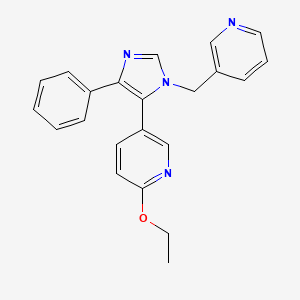 2-ethoxy-5-[4-phenyl-1-(pyridin-3-ylmethyl)-1H-imidazol-5-yl]pyridine