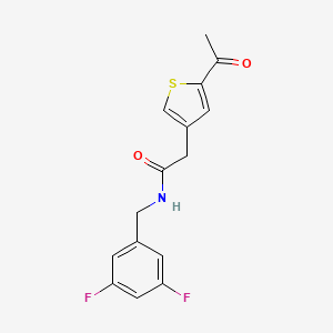 2-(5-acetyl-3-thienyl)-N-(3,5-difluorobenzyl)acetamide