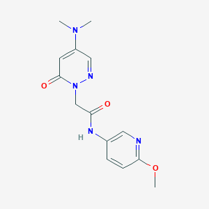 2-[4-(dimethylamino)-6-oxo-1(6H)-pyridazinyl]-N-(6-methoxy-3-pyridinyl)acetamide