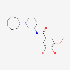 N-(1-cycloheptyl-3-piperidinyl)-3,4,5-trimethoxybenzamide