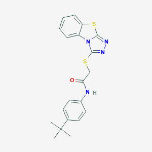 N-(4-tert-butylphenyl)-2-([1,2,4]triazolo[3,4-b][1,3]benzothiazol-3-ylsulfanyl)acetamide