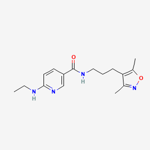 molecular formula C16H22N4O2 B3806777 N-[3-(3,5-dimethyl-4-isoxazolyl)propyl]-6-(ethylamino)nicotinamide 