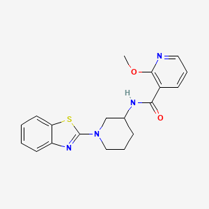 molecular formula C19H20N4O2S B3806783 N-[1-(1,3-benzothiazol-2-yl)-3-piperidinyl]-2-methoxynicotinamide 