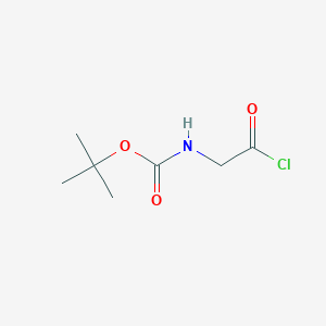 molecular formula C7H12ClNO3 B038068 tert-Butyl (2-chloro-2-oxoethyl)carbamate CAS No. 122451-14-3