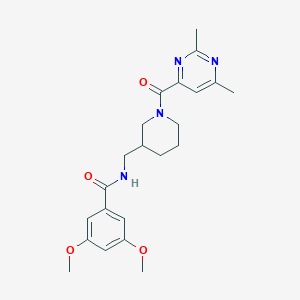 N-({1-[(2,6-dimethyl-4-pyrimidinyl)carbonyl]-3-piperidinyl}methyl)-3,5-dimethoxybenzamide