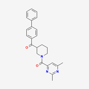 4-biphenylyl{1-[(2,6-dimethyl-4-pyrimidinyl)carbonyl]-3-piperidinyl}methanone