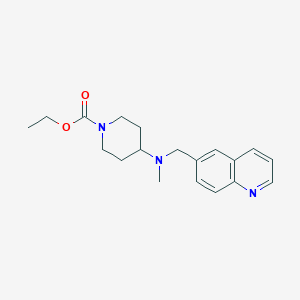 ethyl 4-[methyl(quinolin-6-ylmethyl)amino]piperidine-1-carboxylate