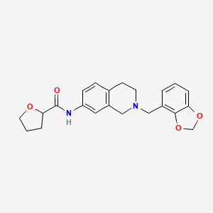 N-[2-(1,3-benzodioxol-4-ylmethyl)-1,2,3,4-tetrahydro-7-isoquinolinyl]tetrahydro-2-furancarboxamide