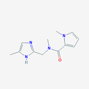 N,1-dimethyl-N-[(4-methyl-1H-imidazol-2-yl)methyl]-1H-pyrrole-2-carboxamide trifluoroacetate