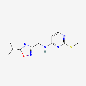 N-[(5-isopropyl-1,2,4-oxadiazol-3-yl)methyl]-2-(methylthio)-4-pyrimidinamine