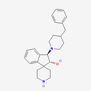 molecular formula C25H32N2O B3806877 (2R*,3R*)-3-(4-benzyl-1-piperidinyl)-2,3-dihydrospiro[indene-1,4'-piperidin]-2-ol 