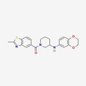 N-(2,3-dihydro-1,4-benzodioxin-6-yl)-1-[(2-methyl-1,3-benzothiazol-5-yl)carbonyl]-3-piperidinamine