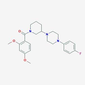 molecular formula C24H30FN3O3 B3807024 1-[1-(2,4-dimethoxybenzoyl)-3-piperidinyl]-4-(4-fluorophenyl)piperazine 