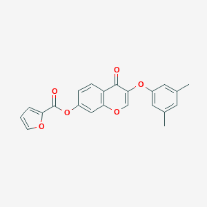 3-(3,5-dimethylphenoxy)-4-oxo-4H-chromen-7-yl 2-furoate