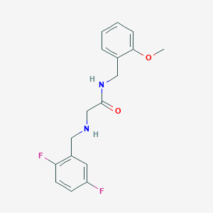 molecular formula C17H18F2N2O2 B3807081 2-[(2,5-difluorobenzyl)amino]-N-(2-methoxybenzyl)acetamide 