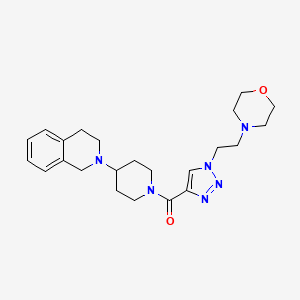 2-[1-({1-[2-(4-morpholinyl)ethyl]-1H-1,2,3-triazol-4-yl}carbonyl)-4-piperidinyl]-1,2,3,4-tetrahydroisoquinoline