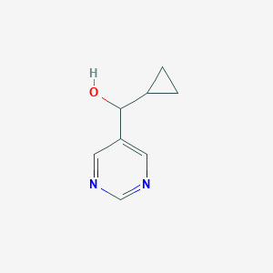 molecular formula C8H10N2O B038071 Cyclopropyl(pyrimidin-5-yl)methanol CAS No. 117975-22-1