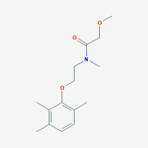 molecular formula C15H23NO3 B3807132 2-methoxy-N-methyl-N-[2-(2,3,6-trimethylphenoxy)ethyl]acetamide 