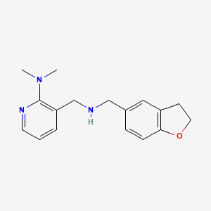 3-{[(2,3-dihydro-1-benzofuran-5-ylmethyl)amino]methyl}-N,N-dimethyl-2-pyridinamine