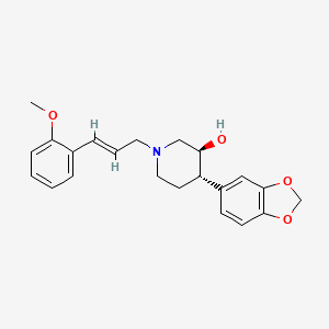 (3S*,4S*)-4-(1,3-benzodioxol-5-yl)-1-[(2E)-3-(2-methoxyphenyl)prop-2-en-1-yl]piperidin-3-ol