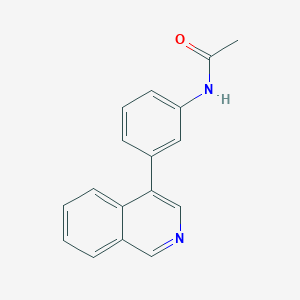 N-[3-(4-isoquinolinyl)phenyl]acetamide