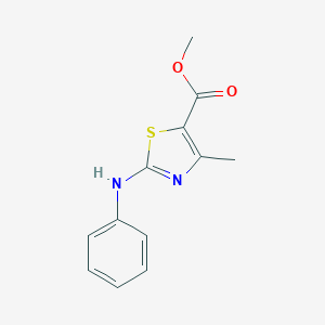 molecular formula C12H12N2O2S B380745 Methyl 2-anilino-4-methyl-1,3-thiazole-5-carboxylate CAS No. 385403-40-7