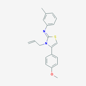 molecular formula C20H20N2OS B380747 N-(3-allyl-4-(4-methoxyphenyl)-1,3-thiazol-2(3H)-ylidene)-N-(3-methylphenyl)amine 