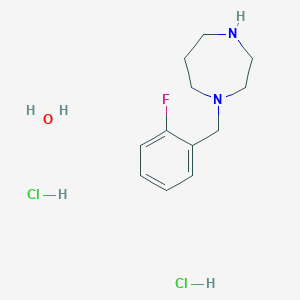 1-(2-fluorobenzyl)-1,4-diazepane dihydrochloride hydrate