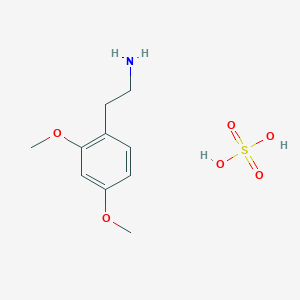 molecular formula C10H17NO6S B3807515 [2-(2,4-dimethoxyphenyl)ethyl]amine sulfate 