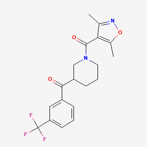 {1-[(3,5-dimethyl-4-isoxazolyl)carbonyl]-3-piperidinyl}[3-(trifluoromethyl)phenyl]methanone