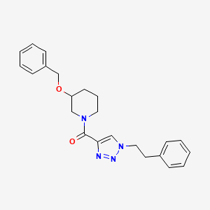 3-(benzyloxy)-1-{[1-(2-phenylethyl)-1H-1,2,3-triazol-4-yl]carbonyl}piperidine