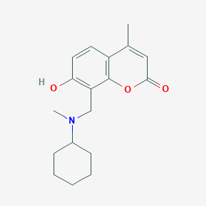 8-{[cyclohexyl(methyl)amino]methyl}-7-hydroxy-4-methyl-2H-chromen-2-one