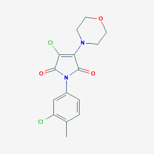 3-chloro-1-(3-chloro-4-methylphenyl)-4-(4-morpholinyl)-1H-pyrrole-2,5-dione