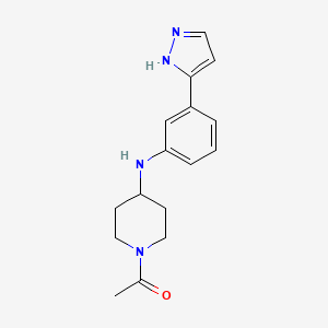1-acetyl-N-[3-(1H-pyrazol-5-yl)phenyl]-4-piperidinamine