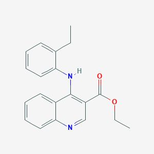 molecular formula C20H20N2O2 B380759 Ethyl 4-[(2-ethylphenyl)amino]quinoline-3-carboxylate CAS No. 307535-61-1