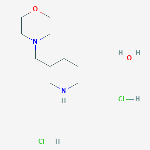 molecular formula C10H24Cl2N2O2 B3807615 4-(3-piperidinylmethyl)morpholine dihydrochloride hydrate 