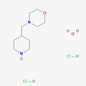 molecular formula C10H24Cl2N2O2 B3807622 4-(4-piperidinylmethyl)morpholine dihydrochloride hydrate 