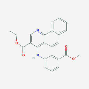 Ethyl 4-{[3-(methoxycarbonyl)phenyl]amino}benzo[h]quinoline-3-carboxylate