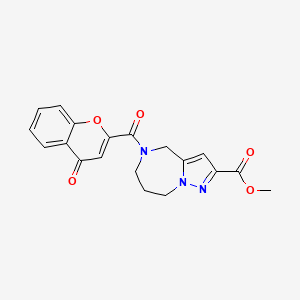 methyl 5-[(4-oxo-4H-chromen-2-yl)carbonyl]-5,6,7,8-tetrahydro-4H-pyrazolo[1,5-a][1,4]diazepine-2-carboxylate