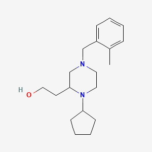 2-[1-cyclopentyl-4-(2-methylbenzyl)-2-piperazinyl]ethanol