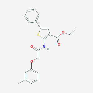 Ethyl 2-{[(3-methylphenoxy)acetyl]amino}-5-phenyl-3-thiophenecarboxylate
