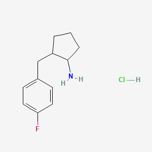 [2-(4-fluorobenzyl)cyclopentyl]amine hydrochloride