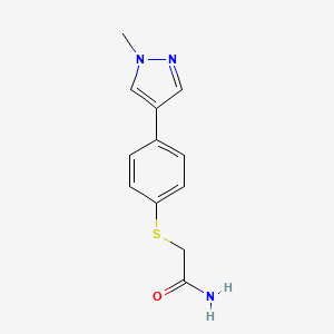 2-{[4-(1-methyl-1H-pyrazol-4-yl)phenyl]thio}acetamide