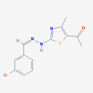 3-Bromobenzaldehyde (5-acetyl-4-methyl-1,3-thiazol-2-yl)hydrazone