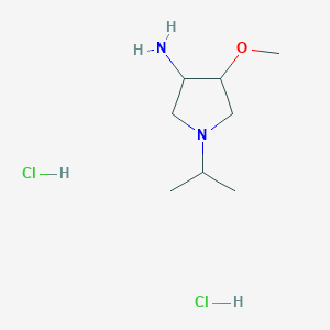 molecular formula C8H20Cl2N2O B3808099 1-isopropyl-4-methoxy-3-pyrrolidinamine dihydrochloride 